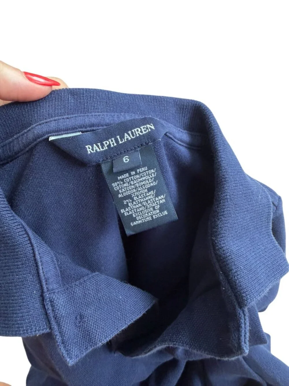 RALPH LAUREN Girls Navy Blue Dress Size 6